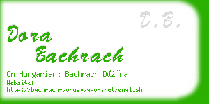 dora bachrach business card